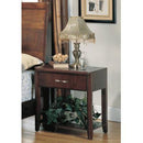 Brassex Victoria 1-Drawer Nightstand Victoria 99001-N IMAGE 1