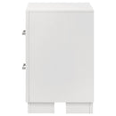 Coaster Furniture Jessica 202992 2-Drawer Nightstand - Snow White IMAGE 4