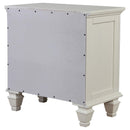 Coaster Furniture Sandy Beach 201302 3-Drawer Nightstand - Cream White IMAGE 7