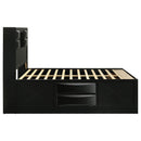 Coaster Furniture Briana 202701Q Wood Queen Storage Bookcase Bed - Black IMAGE 5