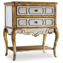 Hooker Furniture 3016-90015 Sanctuary Mirrored Leg Nightstand - Bling IMAGE 1