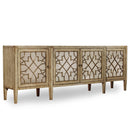 Hooker Furniture 3013-85001 Sanctuary Four-Door Mirrored Console - Surf-Visage IMAGE 1