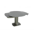 VIG Furniture Oval Modrest Dining Table with Glass Top and Pedestal Base Modrest Indulge VGGU2609XT-10 IMAGE 1