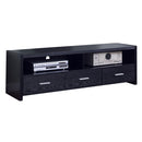 Coaster Furniture Alton 700645 3-Drawer Engineered Wood 62" TV Stand - Black Oak IMAGE 7