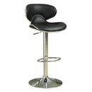 Coaster Furniture Edenton 120359 Upholstered Adjustable Bar Stool - Black (Set of 2) IMAGE 1