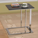 Worldwide Home Furnishings Mod 501-410 Accent Table - Chrome and Black IMAGE 2