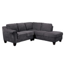 Emerald Home Furnishings Clayton II Fabric 2 pc Sectional U8060-11-12-23B-K IMAGE 1