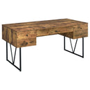 Coaster Furniture Analiese 800999 63-inch 4-Drawer Writing Desk - Rustic Nutmeg IMAGE 1