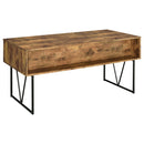 Coaster Furniture Analiese 800999 63-inch 4-Drawer Writing Desk - Rustic Nutmeg IMAGE 5
