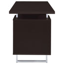 Coaster Furniture Lawtey 801521 60-inch 2-Drawer Office Computer Desk - Cappuccino IMAGE 5