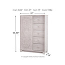 Signature Design by Ashley Paxberry B181B17 5 pc Full Panel Bedroom Set IMAGE 6