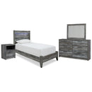 Signature Design by Ashley Baystorm B221B61 5 pc Twin Panel Bedroom Set IMAGE 1