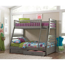 Coaster Furniture Ashton 460182 2-Drawer Wood Twin Over Full Bunk Bed - Grey IMAGE 4