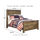 Signature Design by Ashley Trinell B446B78 6 pc Full Panel Bedroom Set IMAGE 9