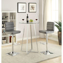 Coaster Furniture Zanella 100026 Round 30-inch Glass Top Bistro Bar Table - Chrome IMAGE 3