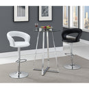Coaster Furniture Zanella 100026 Round 30-inch Glass Top Bistro Bar Table - Chrome IMAGE 4