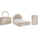 Signature Design by Ashley Realyn B743B25 6 pc California King Upholstered Panel Bedroom Set IMAGE 1