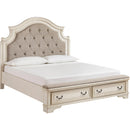 Signature Design by Ashley Realyn B743B25 6 pc California King Upholstered Panel Bedroom Set IMAGE 2