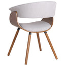 !nspire Holt 403-981GY Accent/Dining Chair - Grey and Walnut IMAGE 3