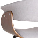 !nspire Holt 403-981GY Accent/Dining Chair - Grey and Walnut IMAGE 7
