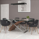 !nspire Veneta 201-931 Rectangular Dining Table - Walnut IMAGE 7
