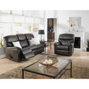 Elran Uno Reclining Leather Loveseat 20405-MEC-25 IMAGE 1