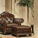 Acme Furniture Anondale Leather Ottoman 15034 IMAGE 1