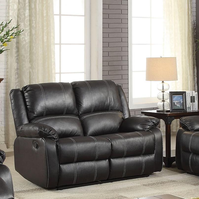 レクレア Acme Furniture Zuriel Reclining Leather Look Loveseat 52286