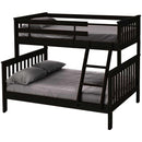 Crate Designs Furniture Mission Style Bunk Bed - Espresso E4706H IMAGE 1