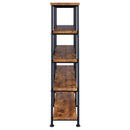 Coaster Furniture Analiese 801543 63-inch 4-shelf Double Bookshelf - Rustic Nutmeg IMAGE 6