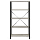 Coaster Furniture Analiese 801546 63-inch 4-shelf Bookshelf - Grey Driftwood IMAGE 5