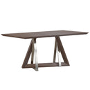 !nspire Drake 201-219WAL Rectangular Dining Table - Walnut IMAGE 1