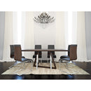 !nspire Drake 201-219WAL Rectangular Dining Table - Walnut IMAGE 7