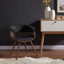 !nspire Holt 403-981CH Accent/Dining Chair - Charcoal and Walnut IMAGE 2