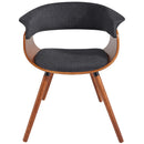 !nspire Holt 403-981CH Accent/Dining Chair - Charcoal and Walnut IMAGE 5