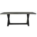 !nspire Zax 201-147DG Rectangular Dining Table - Distressed Grey IMAGE 4