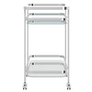 Worldwide Home Furnishings Zedd 556-218CH 2-Tier Bar Cart - Chrome IMAGE 4