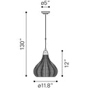 Zuo Nezz 56016 Ceiling Lamp - Natural IMAGE 6