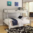 Acme Furniture Tritan 02052SI Twin XL over Queen Bunk Bed IMAGE 1