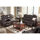 Signature Design by Ashley Warnerton Power Reclining Leather Look Sofa 7540715 IMAGE 12