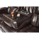Signature Design by Ashley Warnerton Power Reclining Leather Look Sofa 7540715 IMAGE 9