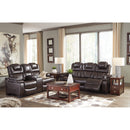 Signature Design by Ashley Warnerton Power Reclining Leather Look Loveseat with Console 7540718 IMAGE 18