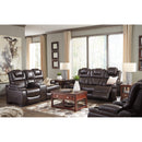 Signature Design by Ashley Warnerton Power Reclining Leather Look Loveseat with Console 7540718 IMAGE 20