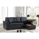 IFDC Bonded Leather Sleeper Sectional IF 9005 IMAGE 3