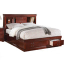 Acme Furniture Louis Philippe III King Bookcase Bed with Storage 24377EK IMAGE 1
