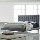 Acme Furniture Valda Queen Upholstered Platform Bed 24520Q IMAGE 1