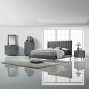 Acme Furniture Valda Queen Upholstered Platform Bed 24520Q IMAGE 3