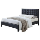 Acme Furniture Saveria King Upholstered Platform Bed 25657EK IMAGE 1