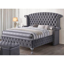 Acme Furniture Rebekah King Upholstered Panel Bed 25816EK IMAGE 2