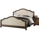 Acme Furniture Baudouin Queen Upholstered Panel Bed 26110Q IMAGE 1